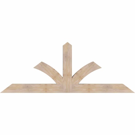 Ekena Millwork Richland Smooth Timber Gable Bracket, Douglas Fir, 84"W x 31"H x 5 1/2"D x 5 1/2"F, 9/12 Pitch GBW084X31X0606RIC00SDF